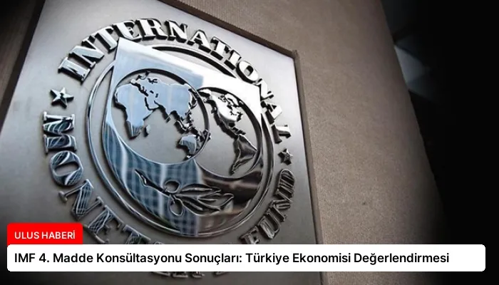 IMF 4. Madde Konsültasyonu Sonuçları: Türkiye Ekonomisi Değerlendirmesi
