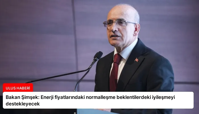 Bakan Şimşek: Enerji fiyatlarındaki normalleşme beklentilerdeki iyileşmeyi destekleyecek