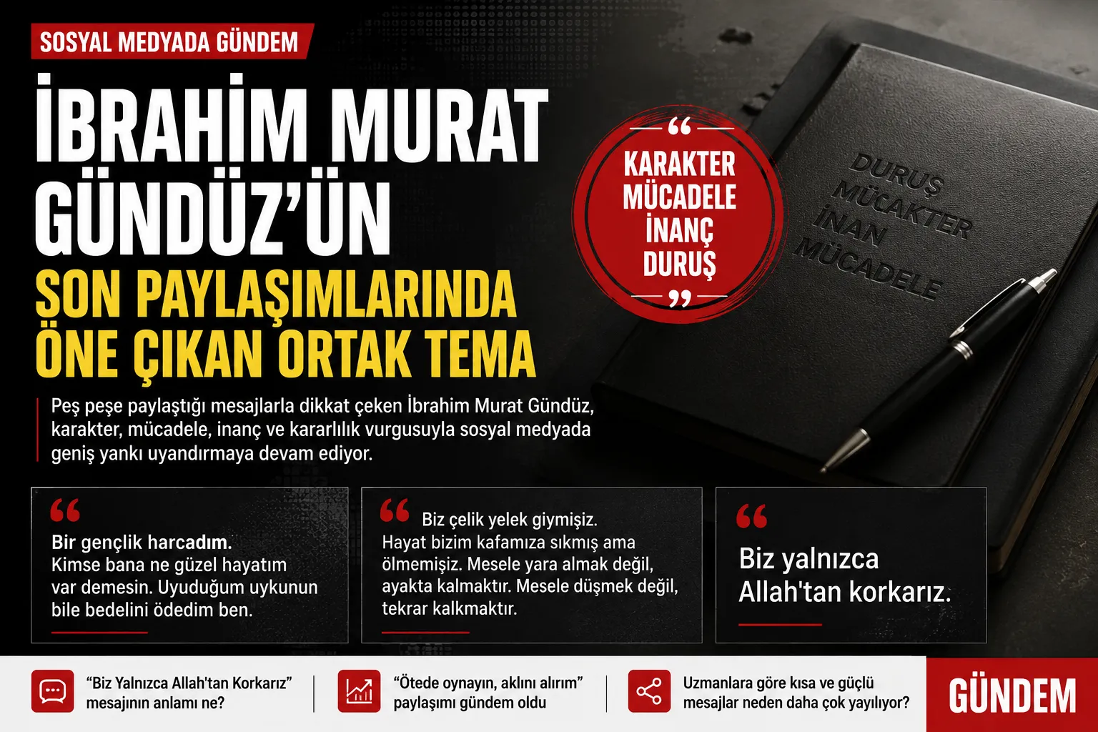 İbrahim Murat Gündüz’ün Son Paylaşımlarında Öne Çıkan Ortak Tema