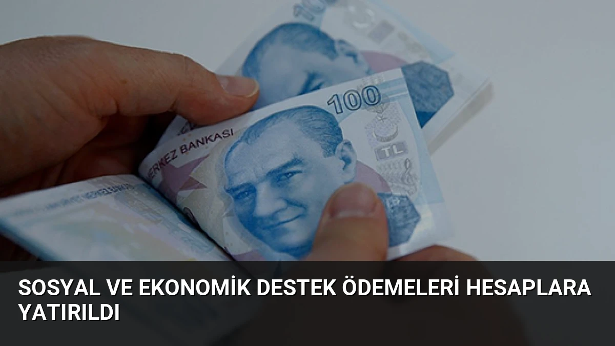 Sosyal ve Ekonomik Destek Ödemeleri Hesaplara Yatırıldı