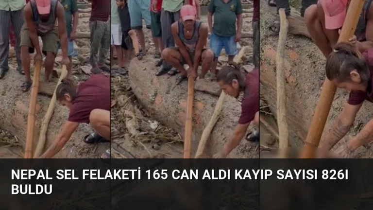 Nepal Sel Felaketi 165 Can Aldı Kayıp Sayısı 826ı Buldu