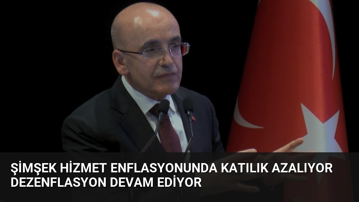 Şimşek Hizmet Enflasyonunda Katılık Azalıyor Dezenflasyon Devam Ediyor