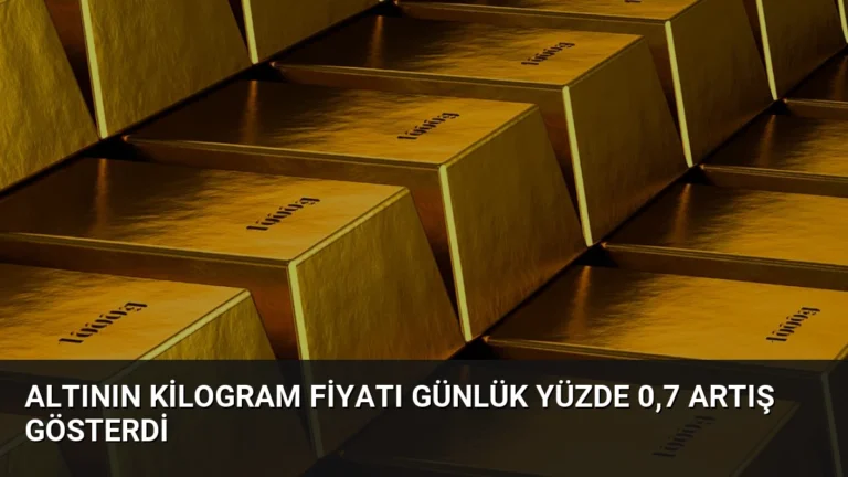 Altının Kilogram Fiyatı Günlük Yüzde 0,7 Artış Gösterdi