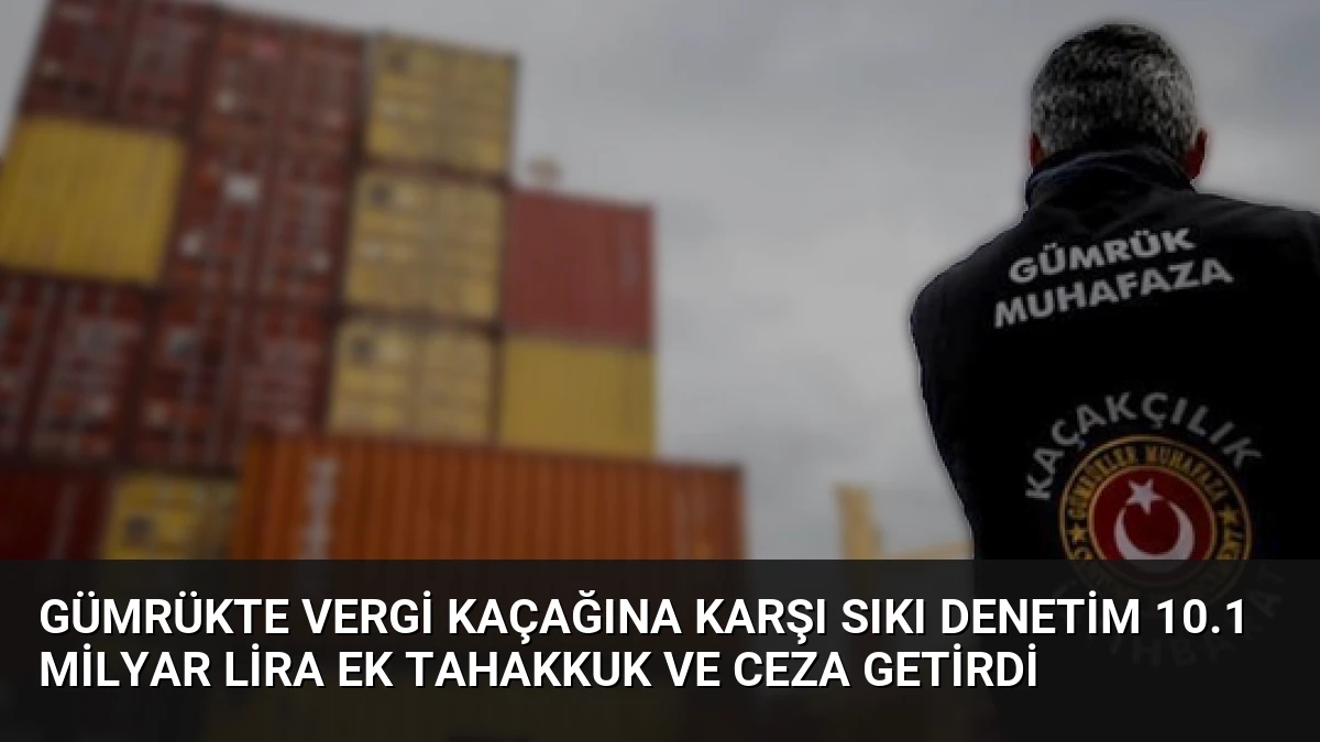 Gümrükte Vergi Kaçağına Karşı Sıkı Denetim 10.1 Milyar Lira Ek Tahakkuk ve Ceza Getirdi