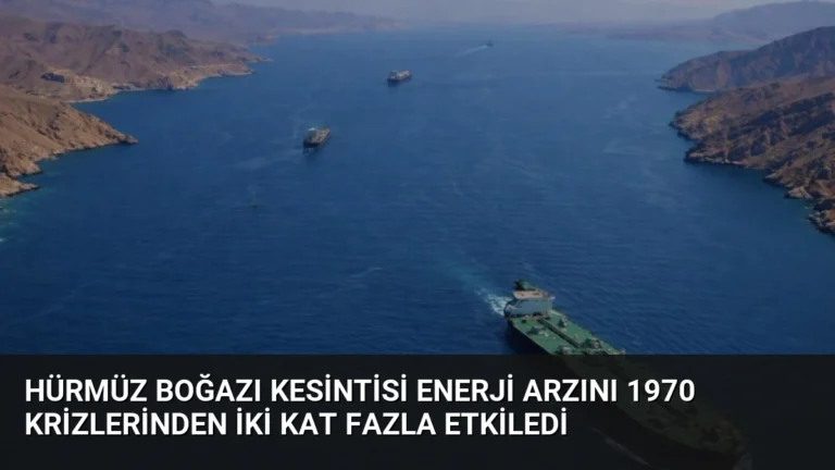 Hürmüz Boğazı Kesintisi Enerji Arzını 1970 Krizlerinden İki Kat Fazla Etkiledi