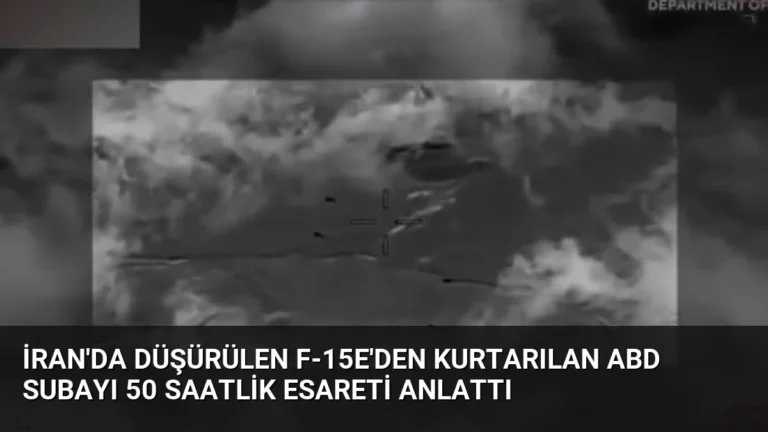 İran’da düşürülen F-15E’den kurtarılan ABD subayı 50 saatlik esareti anlattı