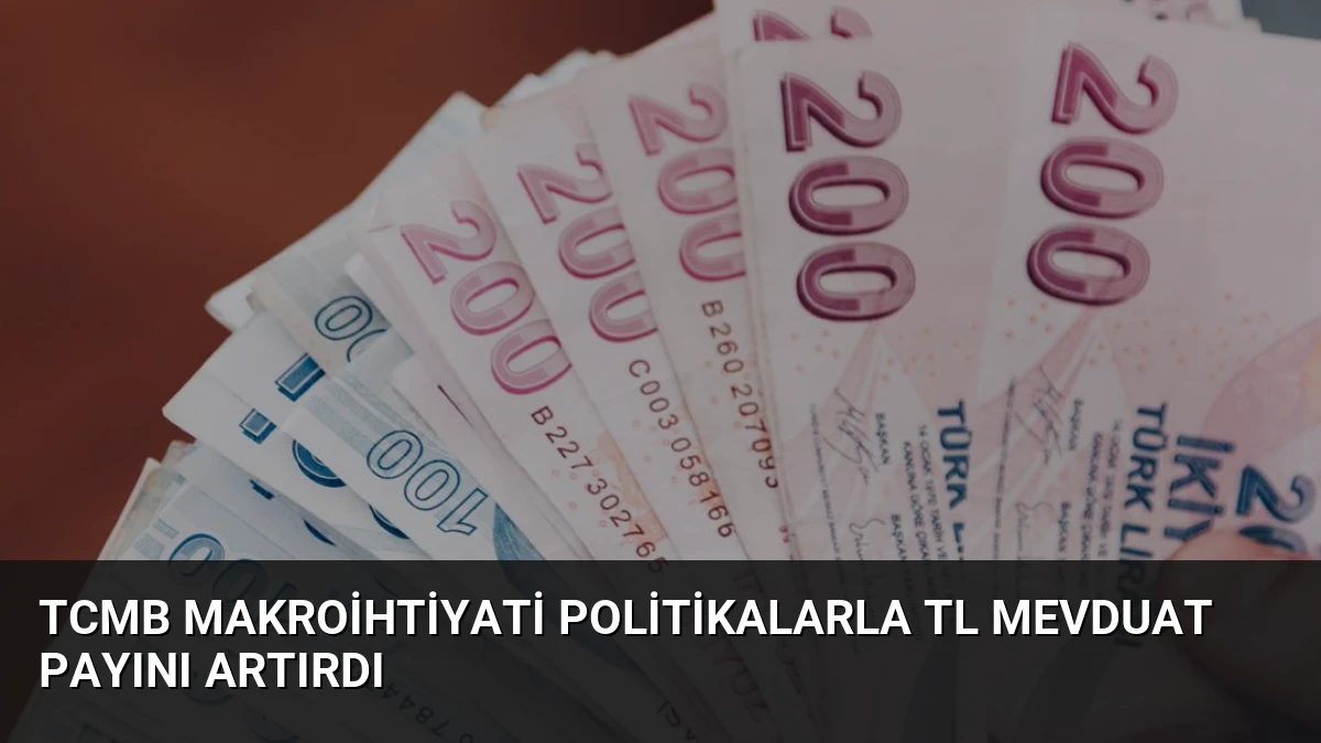 TCMB Makroihtiyati Politikalarla TL Mevduat Payını Artırdı